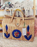 Vintage 70's Woven Tote: Alternate View #1