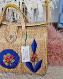 Vintage 70's Woven Tote: Alternate View #2