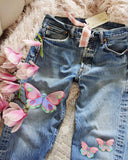 Vintage Butterfly Patch Levi's: Alternate View #2