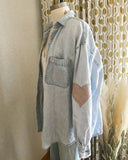 Vintage Quilted Heart Denim Top: Alternate View #5