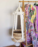 Vintage Macrame Hanging Planter: Alternate View #1