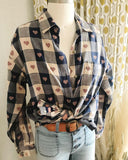 Vintage Heart Check Top: Alternate View #2