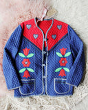 Vintage Heart Quilt Coat: Alternate View #1