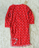 Vintage Indian Block Print Tunic: Alternate View #3