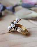 Vintage Jeweled Cocktail Ring: Alternate View #2