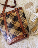 Vintage 70's Leather Bucket Tote: Alternate View #3