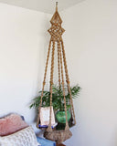 Vintage Macrame Hanging Table: Alternate View #1