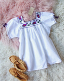 Vintage Mexican 70's Embroidered Top: Alternate View #1