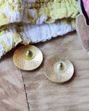 Vintage Midnight Sun Earrings: Alternate View #2