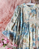Vintage 70's Rose Maxi Dress: Alternate View #2