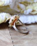 Vintage Pink Cocktail Ring: Alternate View #2