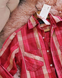 Vintage Pink Flannel: Alternate View #2