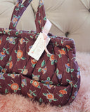 Vintage Quilted Tote: Alternate View #2