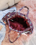 Vintage Quilted Tote: Alternate View #4