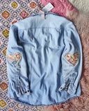 Vintage Quilted Heart Denim Top: Alternate View #4