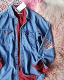 Vintage Quilted Heart Denim Top #2: Alternate View #2