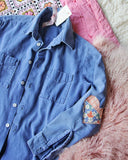 Vintage Quilted Heart Denim Top #4: Alternate View #2