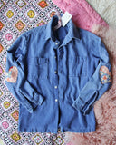 Vintage Quilted Heart Denim Top #4: Alternate View #1