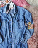 Vintage Quilted Heart Denim Top #3: Alternate View #2