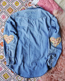 Vintage Quilted Heart Denim Top #3: Alternate View #4