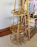Vintage Rattan Hanging Baskets: Alternate View #2