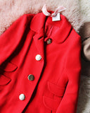Vintage Ruby Car Coat: Alternate View #1