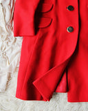 Vintage Ruby Car Coat: Alternate View #3