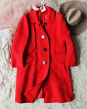 Vintage Ruby Car Coat: Alternate View #2