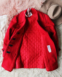 Vintage Rose Pea Coat: Alternate View #2