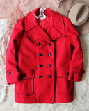 Vintage Rose Pea Coat: Alternate View #1