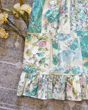 Vintage 70's Rose Vine Dress: Alternate View #3