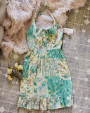 Vintage 70's Rose Vine Dress: Alternate View #2