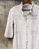 Vintage White Lace Maxi Dress: Alternate View #2