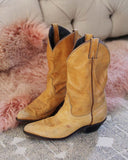 Vintage Sandstone Boots: Alternate View #1