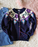 Vintage Heart & Floral Nordic Sweater: Alternate View #1
