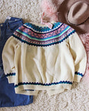 Vintage Nordic Knit Sweater: Alternate View #3