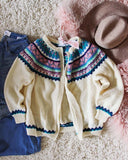 Vintage Nordic Knit Sweater: Alternate View #1