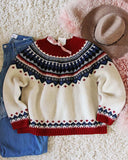 Vintage Fair Isle Knit Sweater: Alternate View #1