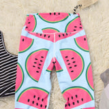 Watermelon Stretch Yoga Pants: Alternate View #3