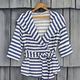 Wayfarer Stripe Hoodie in Navy: Alternate View #1