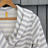 Wayfarer Stripe Hoodie in Gray: Alternate View #2