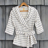 Wayfarer Stripe Hoodie in Gray: Alternate View #1