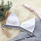 The Weekender Bra in White: Alternate View #1