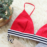 The Weekender Bra in Red: Alternate View #2