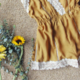 Whiskey & Rye Romper in Mustard: Alternate View #3