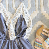 Whiskey & Rye Romper in Chambray: Alternate View #2