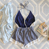 Whiskey & Rye Romper in Chambray: Alternate View #4