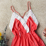 Whiskey & Rye Romper in Rust: Alternate View #2