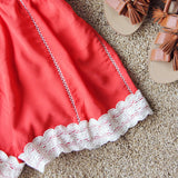 Whiskey & Rye Romper in Rust: Alternate View #3