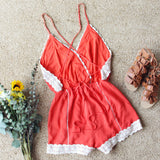Whiskey & Rye Romper in Rust: Alternate View #4